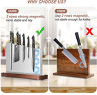 Large Magnetic Knife Block Holder Without Knives For Kitchen Counter  Stainless 
