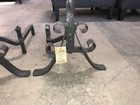 Wrought Iron Fireplace Andirons Bronze Finish