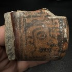 Rare Pre-columbian Mixtec Polychrome Painted Vessel Fragment