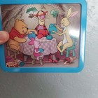 Vintage Winnie The Pooh Rabbit s House Metal Tin Lunch Box