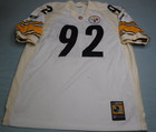 Pittsburgh Steelers Team Issued Jersey Jason Gildon 2001 Size 50 Off Color wear