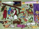 Bible Story Felt Sunday Home School Flannel Sheets   Scenery Appx 150 Pieces