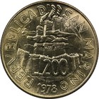 San Marino - 200 Lire - 1978 - Unc - Weaver