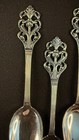 Set Of 6 Vintage Norway 830s Silver Demitase Spoons 4 1 2 Inches Long