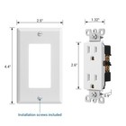 Dewenwils 10 Packs  Standard Electrical Wall Outlet  Non-tamper Resistant 15 Amp