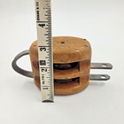 Wooden Antique Maritime Pulleys For Boats E t c