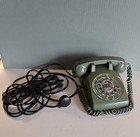 Vintage Bell System Western Electric Rotary Dial Desk Phone Green 1974
