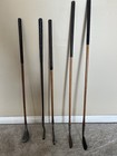 Antique Vintage Hickory Wood Shaft Golf Clubs Left Handed