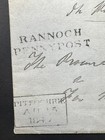 Great Britain Qv 1d Black Plate 1b On Cover To Perth  From Rannoch