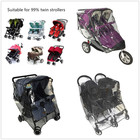 Stroller Rain Cover universal Rain Cover For Side By Side Baby Stroller  Double 