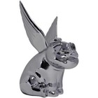 Flying Pig Hood Ornament For Flat Surface Chrome 2 Stud