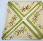 Vtg Crepe Paper Napkins 13  Germany Lot Of 4 Botanical Patterns 30 Pc Lot