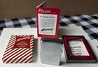 Vintage 1960 Zippo Lighter North American Moving Unfired Candy Stripe Box  Cib