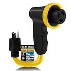 Rv 30 Amp To 110 Adapter With Locking Connector  30 Amp To 15 Amp Rv Adapter  