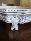 Bondil    Moustiers Antique French Faience Large 18 5 Inch Tray plant Holder 
