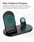 3in1 Wireless Charger 3 In 1 Charging Station For Apple Iphone 14 13 12 Iwatch