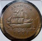 1793 Bermuda Penny George Iii - Actual Coin Shown - Free Shipping Inv 812