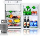 Smad 3-way Propane Gas Refrigerator With Top Freezer Truck 3 5 Cu Ft White