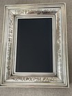 Abcs Silver Plate Picture Frame  Vintage Baby Shower Gift  Nursery Decor