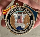 Hoover Dam Security Nevada Challenge Coin Very Nice Colors Nv Az Flags