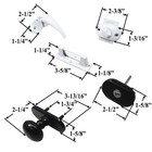 Andersen Storm Door Handle Set With Deadbolt Kit For 1 5 Inch Storm Door