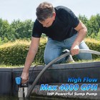 Fluentpower 1hp 4000gph Stainless Steel Submersible Pump For Clean dirty Water