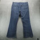 Vtg Levis Big E Jeans Mens 40x32 Blue 646 Flare Bell Bottom 70s Orange Tab Denim