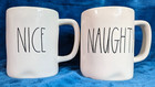 Christmas Naughty Nice Rae Dunn Naughty And Nice 2 Mugs By Magenta  Gift