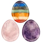 Healing Crystal Oval Thumb Worry Stone W  Gift Box Pocket Palm Chakra Reiki Cool