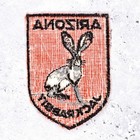 Vintage Arizona Patch     Jackrabbit State Travel Souvenir     Sew-on Nos