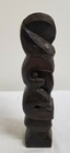 Antique South Pacific Carved Maori New Zealand Wood Totem 1969 Figure Tiki