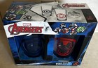 Marvel Avengers 2 Piece 16 Oz Glass Set  Iron Man  Captain America -new 