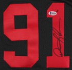 Dennis Rodman Signed Black Chicago Bulls Jersey  beckett Coa  Leading Rebounder