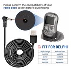 Anina 5v Usb Power Cord Cable  5ft Car Charger Connector For Sirius Xm Radio   