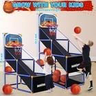 Led Arcade Basketball Game Set W electronic Scoreboard For Kids  Boy Toys Bas   
