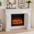 Modern Fireplace Mantel Surround Mantel For The Fireplace W  Decorative Pattern