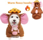 Dog Mouse Costume Pet Clothes Cat Puppy Coat Winter Hoodies Warm Sweater Jacket