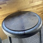Vintage 90s Krueger Industrial Factory Steel Stool 18    Height Made In Usa