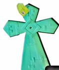 Southwestern Metal Wall Cross 16  Colorful Rustic Folk Art Decor Nwt