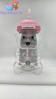2026 Starbucks Bearista Bear Glass Jar Cold Cup W straw Holiday Xmas Gifts 591ml