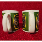 John Deere Green Label Tractor Coffee Tea Mugs Pair Country Core Farm Tractor
