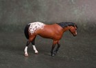 Custom Painted Breyer Horse - Stablemate - Bay Appaloosa Indian Pony