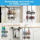 Over The Door Shower Caddy Hanging  3-in-1 Rustproof Shower Organizer