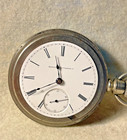 1884 Elgin Pocket Watch  7 Jewel 18 Size - Running