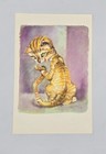 4  gig  Gerard Goodenow Cat Lithographed Stationery envelopes Prints