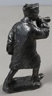 Michael Ricker Pewter Us Soldier Figure With Bugle Flag 1996 4 5  Tall