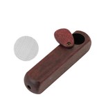 Rotary Wood Smoking Pipe Portable Wooden Pipe With Lid