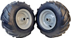 Two 13x5 00-6 Snow Blower Thrower Tire Rim Wheel Assembly Fieldmaster Traction