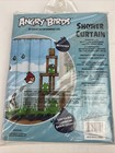 Angry Birds Shower Curtain 72 In X 72 In Microfiber New