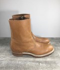 Vintage Pathfinder Mens Brown Leather Motorcycle Biker Steel Toe Boots Size 10